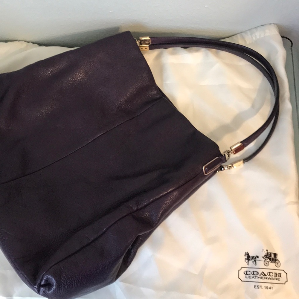 Coach Large Phoebe Shoulder Bag - Violet - Picture 6 of 7